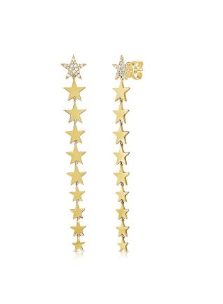 .22CT DIAMOND STAR DROP EARRINGS