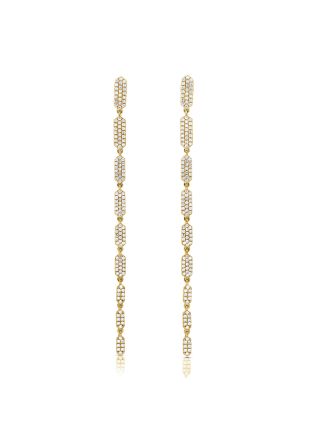 .68CT DIAMOND HEXAGON DROP EARRINGS