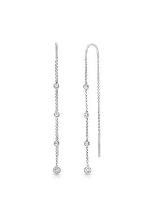 .24CT DIAMOND THREADER EARRINGS