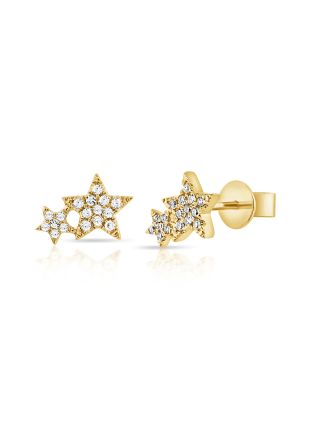 .12CT DIAMOND STAR STUD EARRINGS