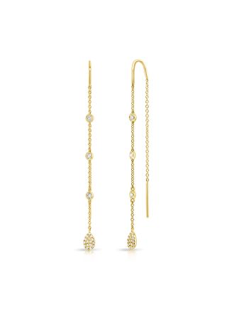 .21CT DIAMOND PEAR THREADER EARRINGS