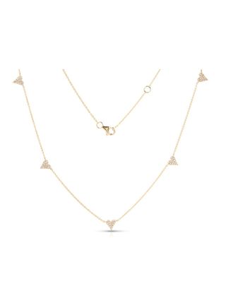 .21CT DIAMOND HEART STATION NECKLACE