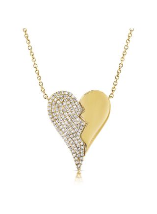 .33CT DIAMOND HEART PENDANT NECKLACE