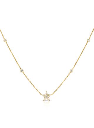 .16CT DIAMOND STAR PENDANT NECKLACE