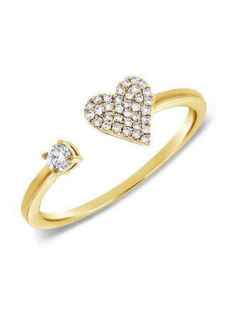 .16CT DIAMOND HEART WRAP RING