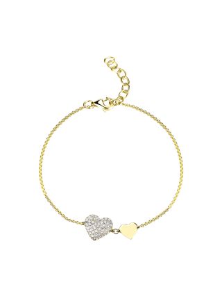 .15CT DIAMOND HEART CHAIN BRACELET