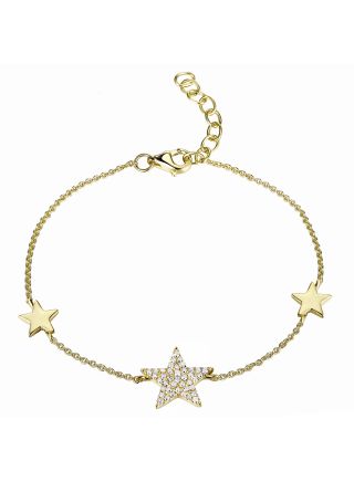 .12CT DIAMOND STAR CHAIN BRACELET