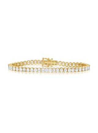 8.16CT OVAL SHAPE DIAMOND TENNIS BRACELET