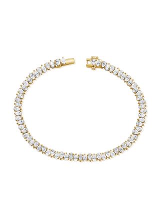 6.21CT PEAR SHAPE DIAMOND TENNIS BRACELET
