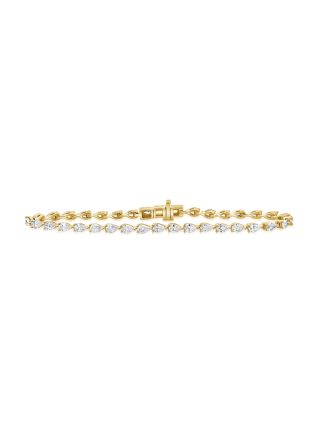 3.13CT PEAR SHAPE DIAMOND TENNIS BRACELET
