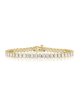 7.48CT OVAL SHAPE DIAMOND TENNIS BRACELET