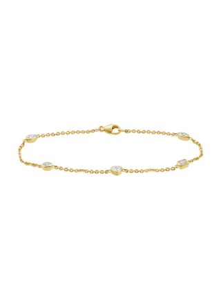 .56CT PEAR SHAPE, EMERALD SHAPE, HEART SHAPE , OVAL SHAPE AND MARQUISE SHAPE DIAMOND TENNIS FLUTED BRACELET