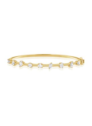 1.73CT MARQUISE, OVAL, PEAR , ASSCHER CUT AND ROUND SHAPE DIAMOND BANGLE