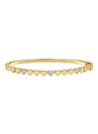 .47CT HEART SHAPE DIAMOND BANGLE