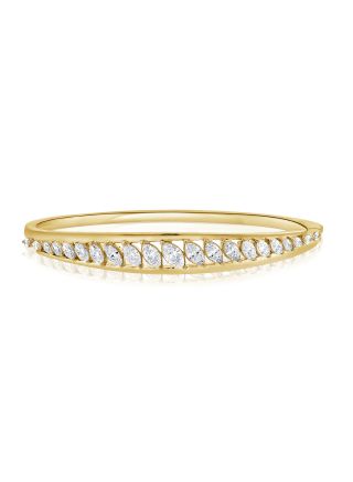 2.21CT MARQUISE SHAPE DIAMOND BANGLE