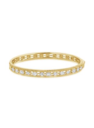 1.82CT OVAL SHAPE, EMERALD SHAPE, PEAR SHAPE AND MARQUISE SHAPE DIAMOND BANGLE