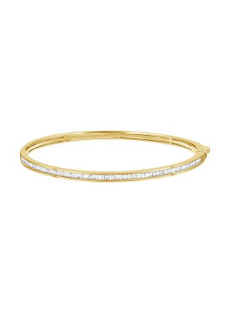 1.03CT BAGUETTE DIAMOND CHANNEL SET BANGLE