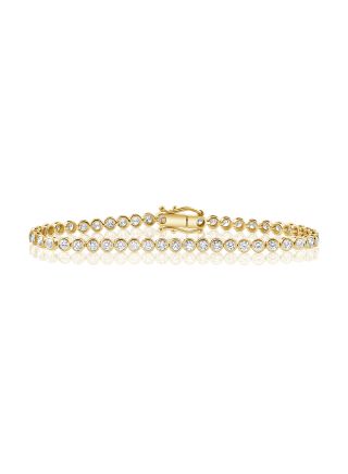 2.72CT DIAMOND BEZEL SET TENNIS BRACELET