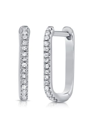 .12CT DIAMOND HOOP EARRINGS