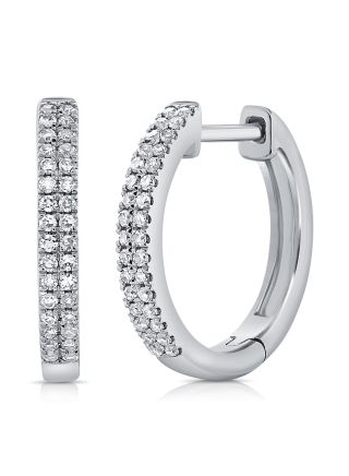 .19CT DIAMOND HUGGIE EARRINGS