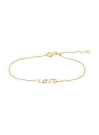 .04CT DIAMOND LOVE BOLO BRACELET