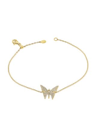 .25CT DIAMOND BUTTERFLY CHAIN BRACELET