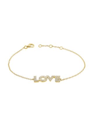 .25CT DIAMOND LOVE CHAIN BRACELET