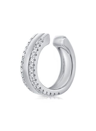 .08CT DIAMOND CUFF EARRINGS
