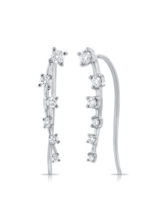 .34CT DIAMOND CLIMBER EARRINGS