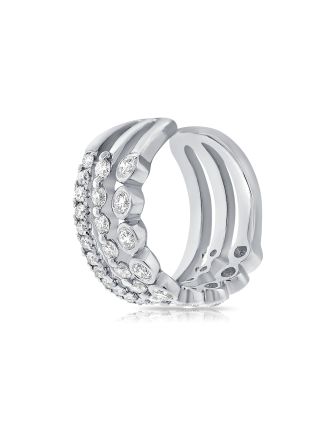 .35CT DIAMOND CUFF EARRINGS