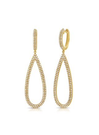 1.11CT DIAMOND PEAR DROP EARRINGS