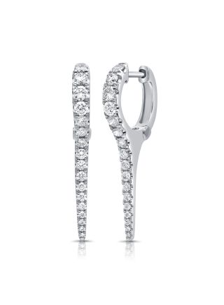.98CT DIAMOND DANGLE EARRING
