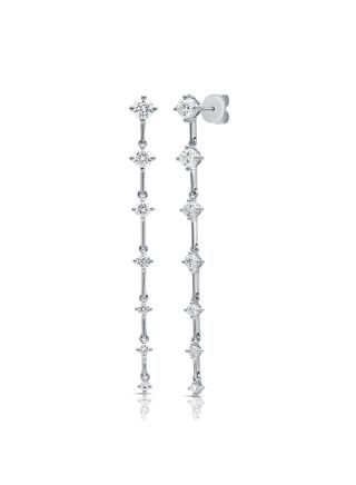 1.21CT DIAMOND DROP EARRINGS