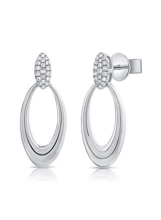 .09CT DIAMOND DROP EARRINGS
