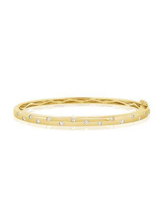 .45CT DIAMOND BEZEL BANGLE