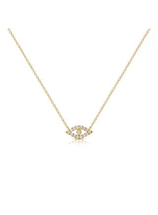 .21CT DIAMOND EVIL EYE PENDANT NECKLACE