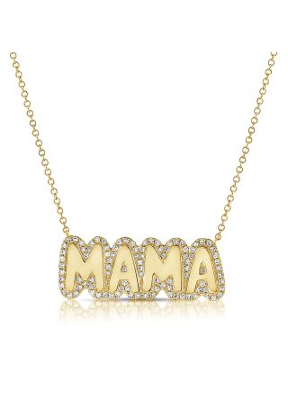 .33CT DIAMOND MAMA PENDANT NECKLACE