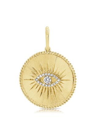 .13CT DIAMOND EVIL EYE PENDANT