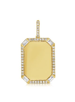 .42CT DIAMOND DOG TAG PENDANT