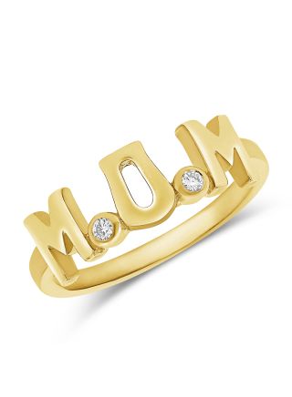 .04CT DIAMOND MOM RING