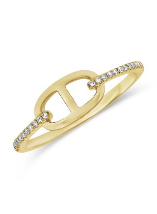 .06CT DIAMOND MARINER LINK RING