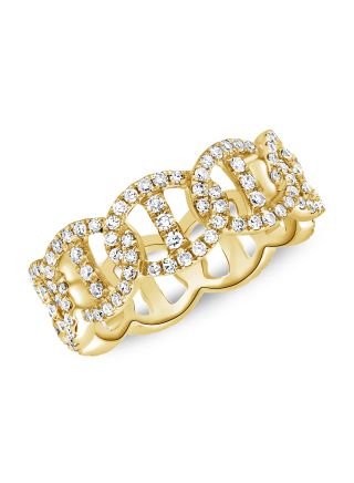 .99CT DIAMOND LINK CHAIN RING