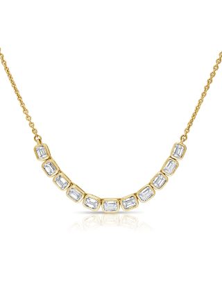2.03CT PEAR SHAPE DIAMOND BEZEL SET NECKLACE