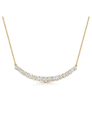 2.6CT OVAL SHAPE DIAMOND NECKLACE
