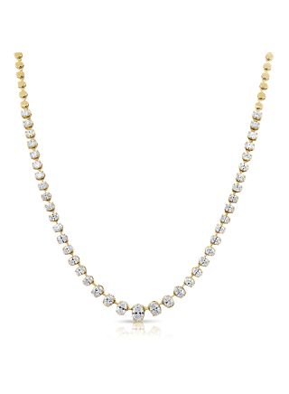 3.75T OVAL SHAPE DIAMOND NECKLACE