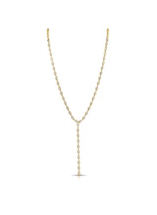 4.45CT MARQUISE SHAPE DIAMOND BEZEL SET LARIAT NECKLACE