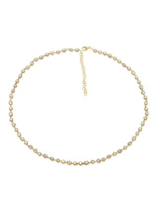 7.59CT MULTI SHAPE DIAMOND TENNIS NECKLACE