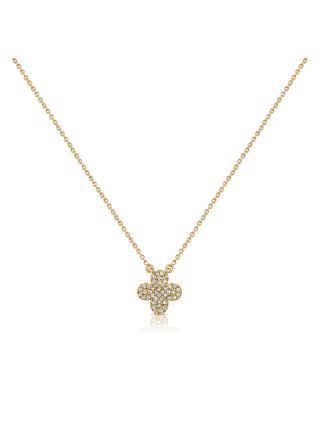 .11CT DIAMOND CLOVER PENDANT NECKLACE