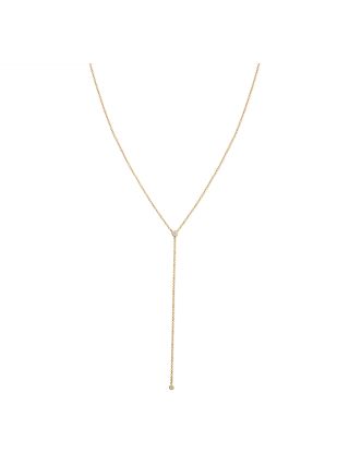 .10CT DIAMOND BEZEL SET LARIAT NECKLACE