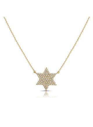 .25CT DIAMOND STAR OF DAVID PENDANT NECKLACE